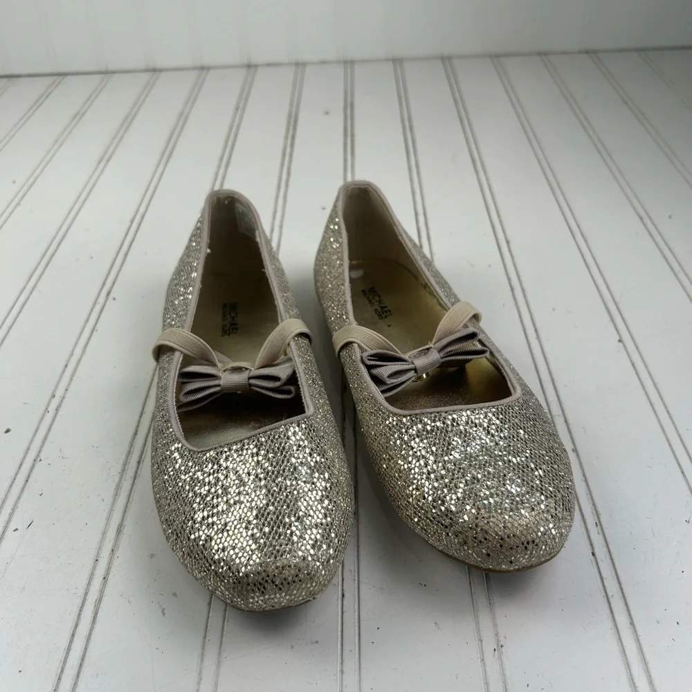 Michael Kors Rove Day Slip-On Gold Metallic Girl’s Dress Shoes Size 3